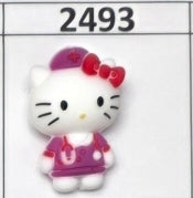 2493- 3D Medical Kitty Purple