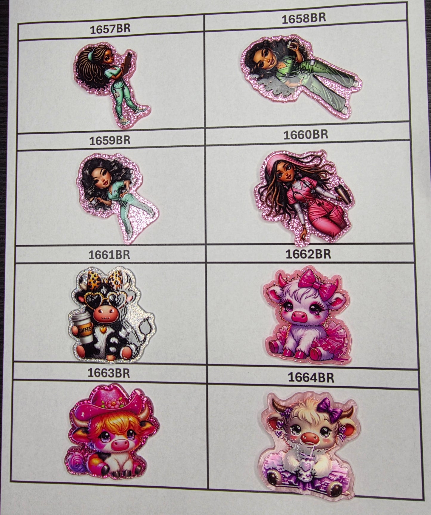 0000- Acrylic Flatback Catalog
