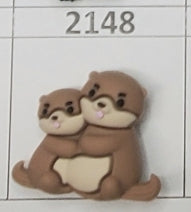 2148-  Beaver Fam Focal Bead