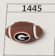 1445- GA Football Focal Bead