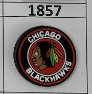 1857- Blackhawk Round Focal Bead