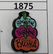 1875-  Grateful Pumpkin Trio Focal Bead