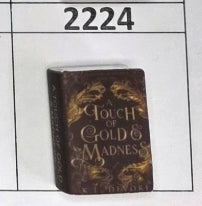 2224- Touch of Gold Book Focal Bead