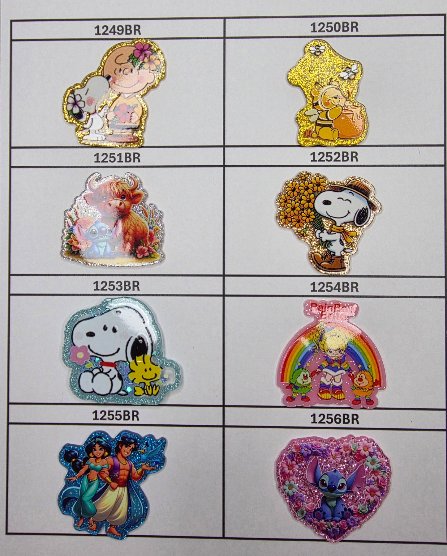 0000- Acrylic Flatback Catalog
