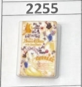 2255- Snow Whit Book Focal Bead