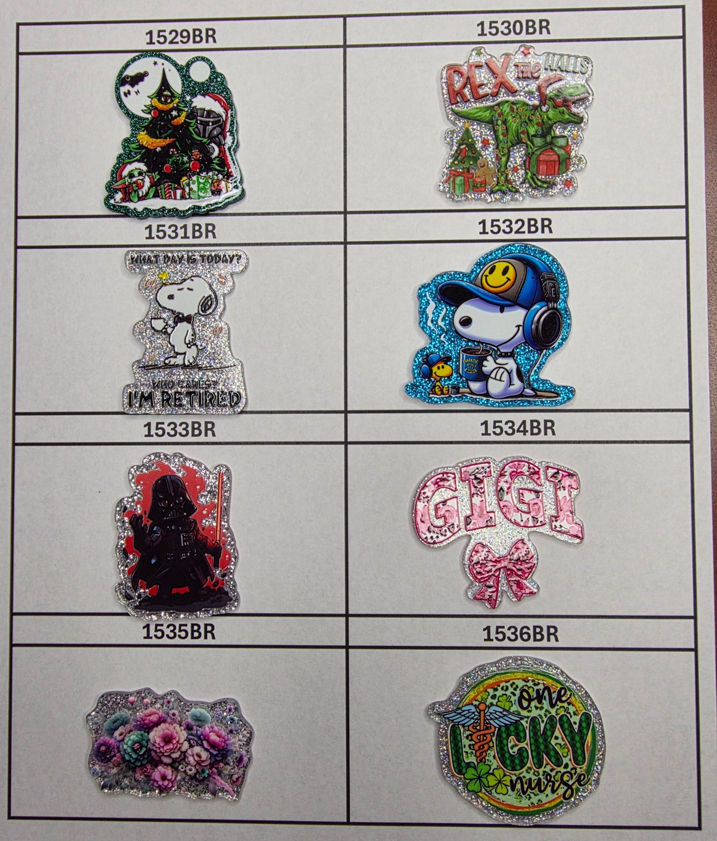 0000- Acrylic Flatback Catalog