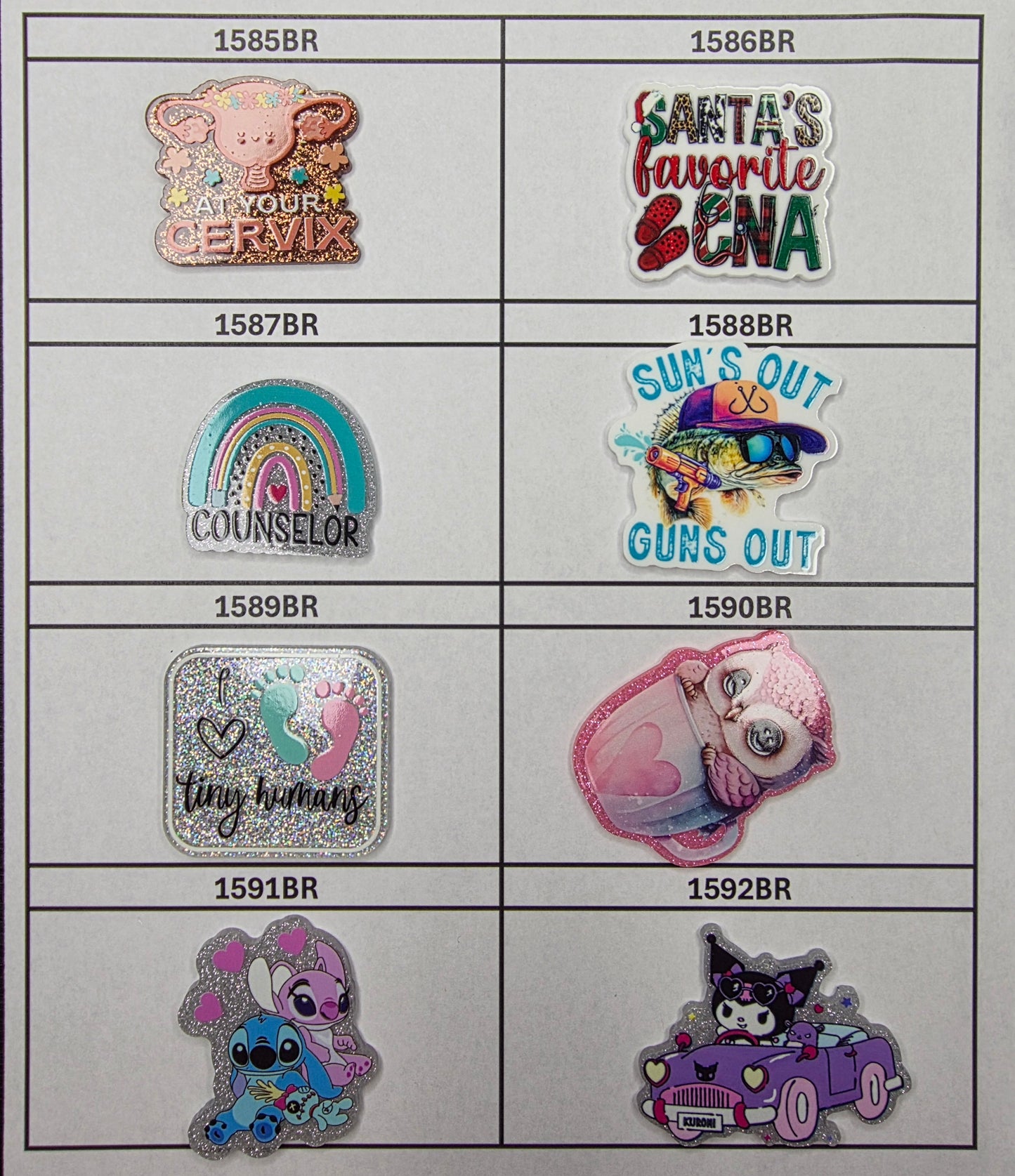 0000- Acrylic Flatback Catalog