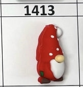 1413- 3D Red Gnome Focal Bead