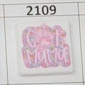 2109- Cat Mama Focal Bead