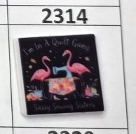2314- I'm in A Quilt Gang Focal Bead