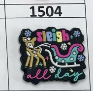 1504- Sleigh All Day Focal Bead