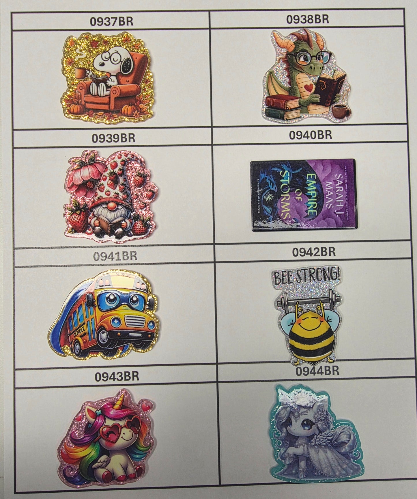 Acrylic Flatback Catalog