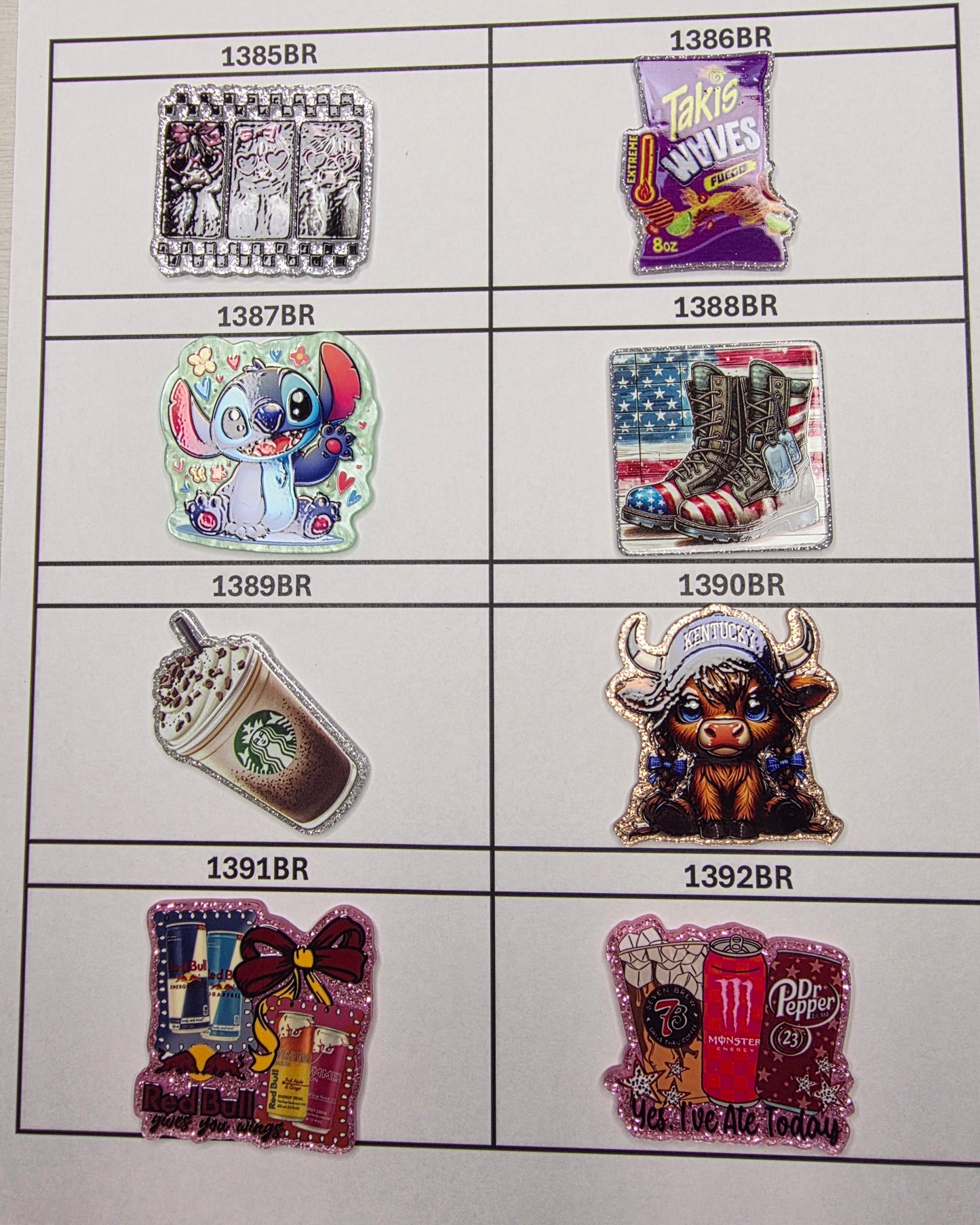 0000- Acrylic Flatback Catalog