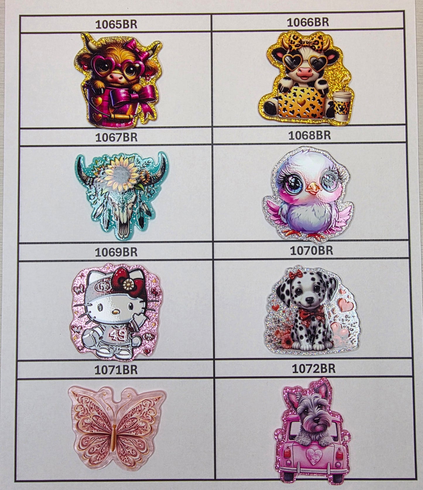 Acrylic Flatback Catalog