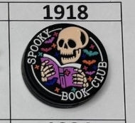 1918- Spooky Book Club Focal Bead