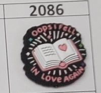 2086- Fell in Love Again (book) Focal Bead