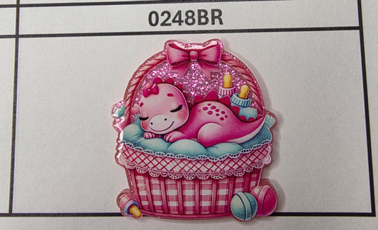 0248BR Pink Baby Dino
