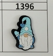 1396- Blue Winter Gnome Focal Bead