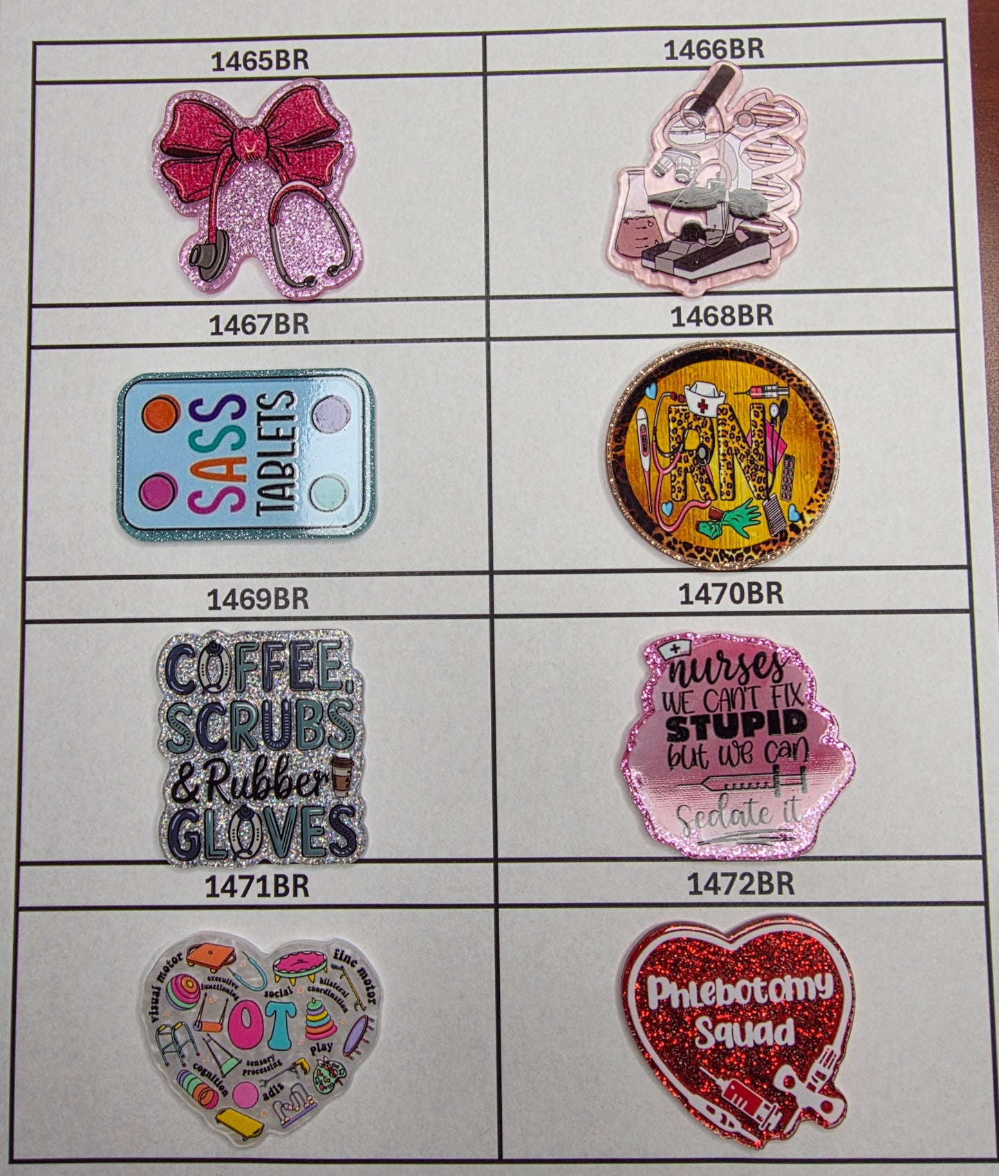 0000- Acrylic Flatback Catalog