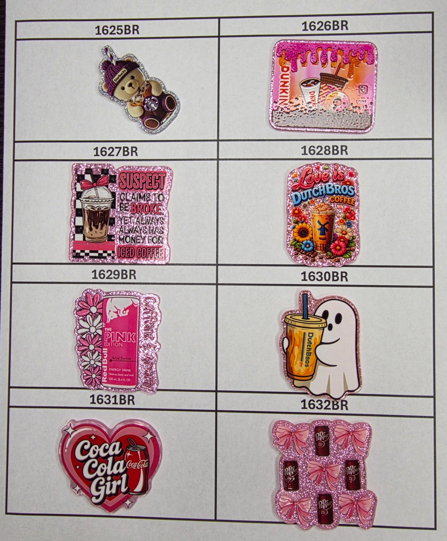 0000- Acrylic Flatback Catalog