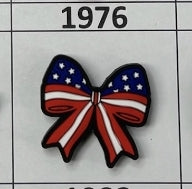 1976- Patriotic Bow Focal Bead
