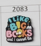 2083- I Like Big Books Focal Bead