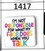 1417- Not Responsible Focal Bead