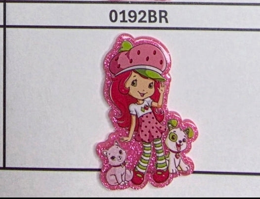 0192BR Strawberry Short w Cat & Dog