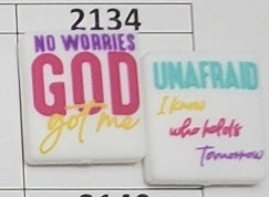 2134-  God Got Me Focal Bead