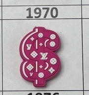 1970- Pink Money Focal Bead