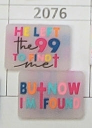 2076- He Left the 99 Focal Bead