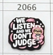2066- We Listen & We Dont Judge Focal Bead