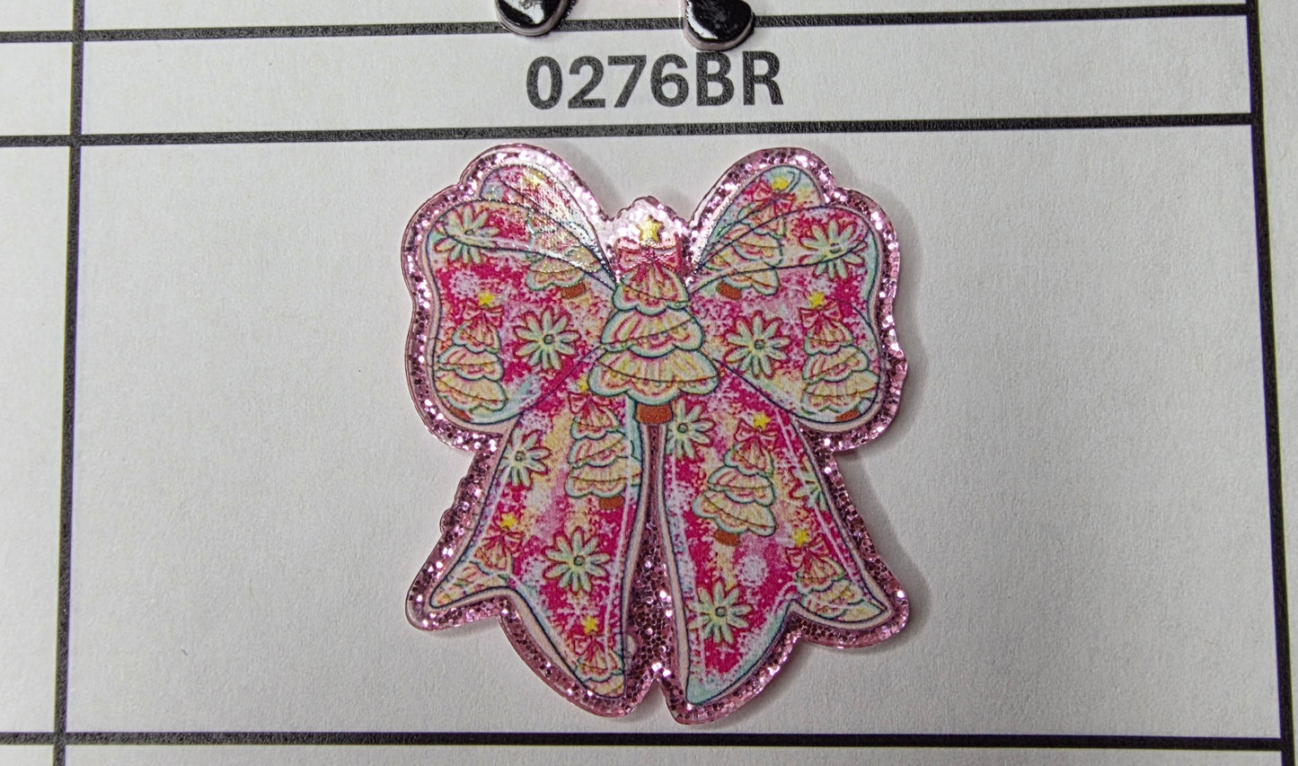0276BR Christmas Pink Bow