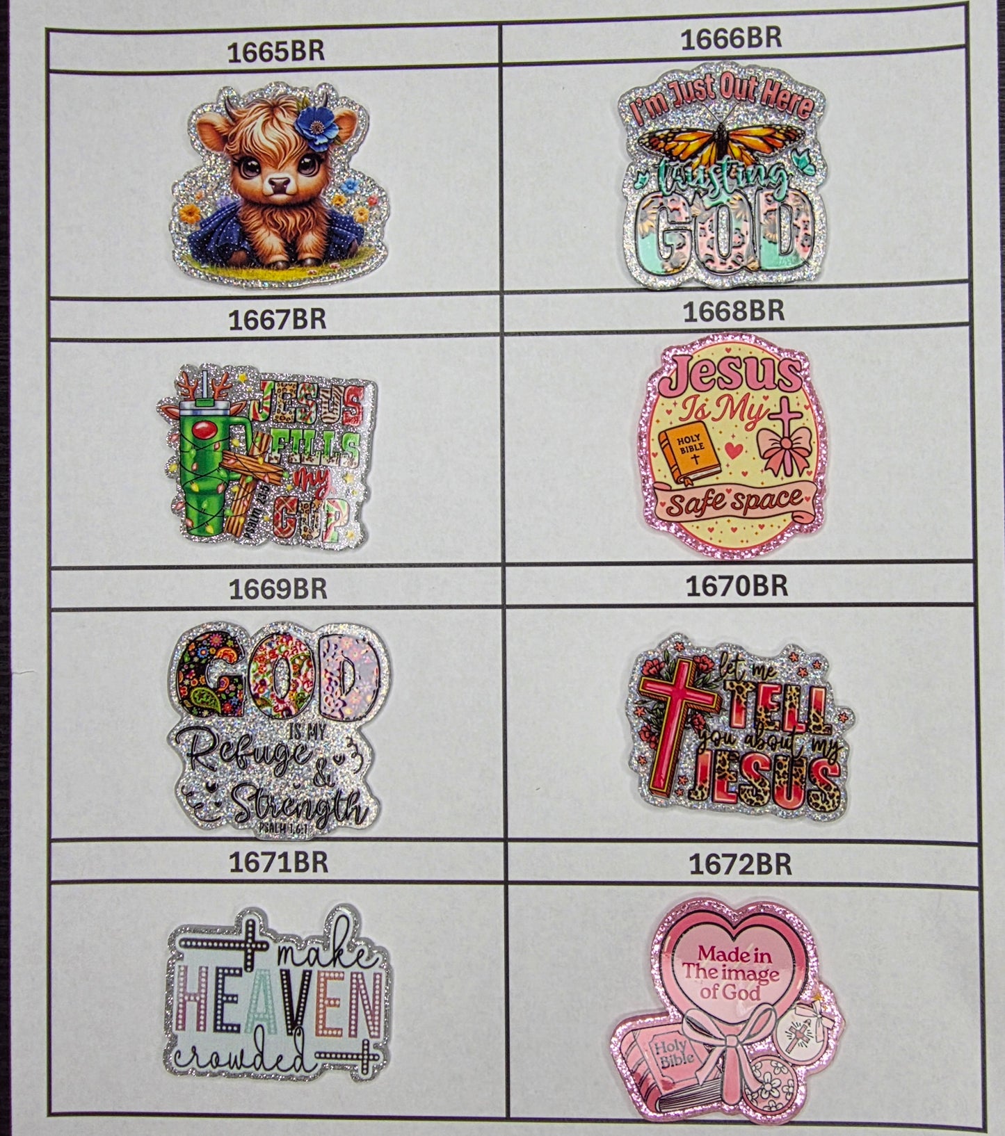 0000- Acrylic Flatback Catalog