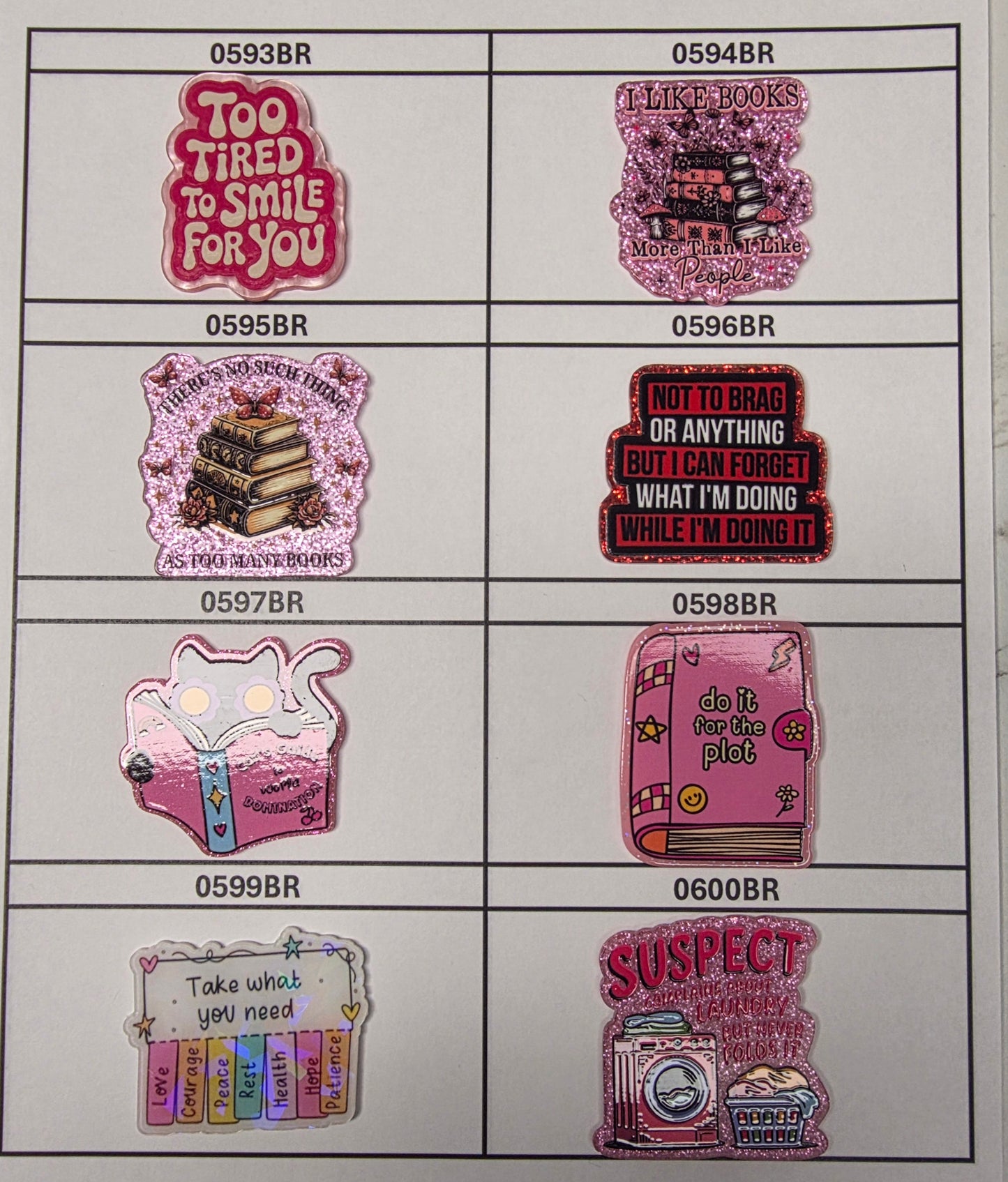 Acrylic Flatback Catalog