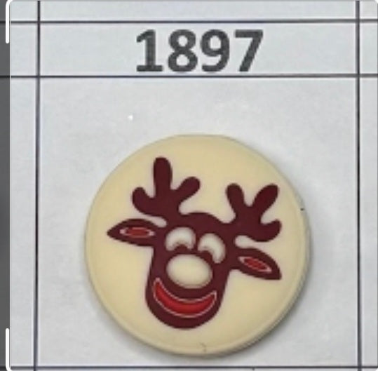 1897- Reindeer Sugar Cookie Focal Bead