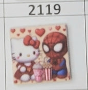 2119- HK Spidey Date Focal Bead