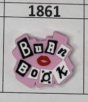 1861- Burn Book Focal Bead