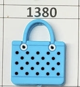 1380- Blue B Bag Focal Bead