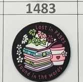 1483- Lost in Pages Focal Bead