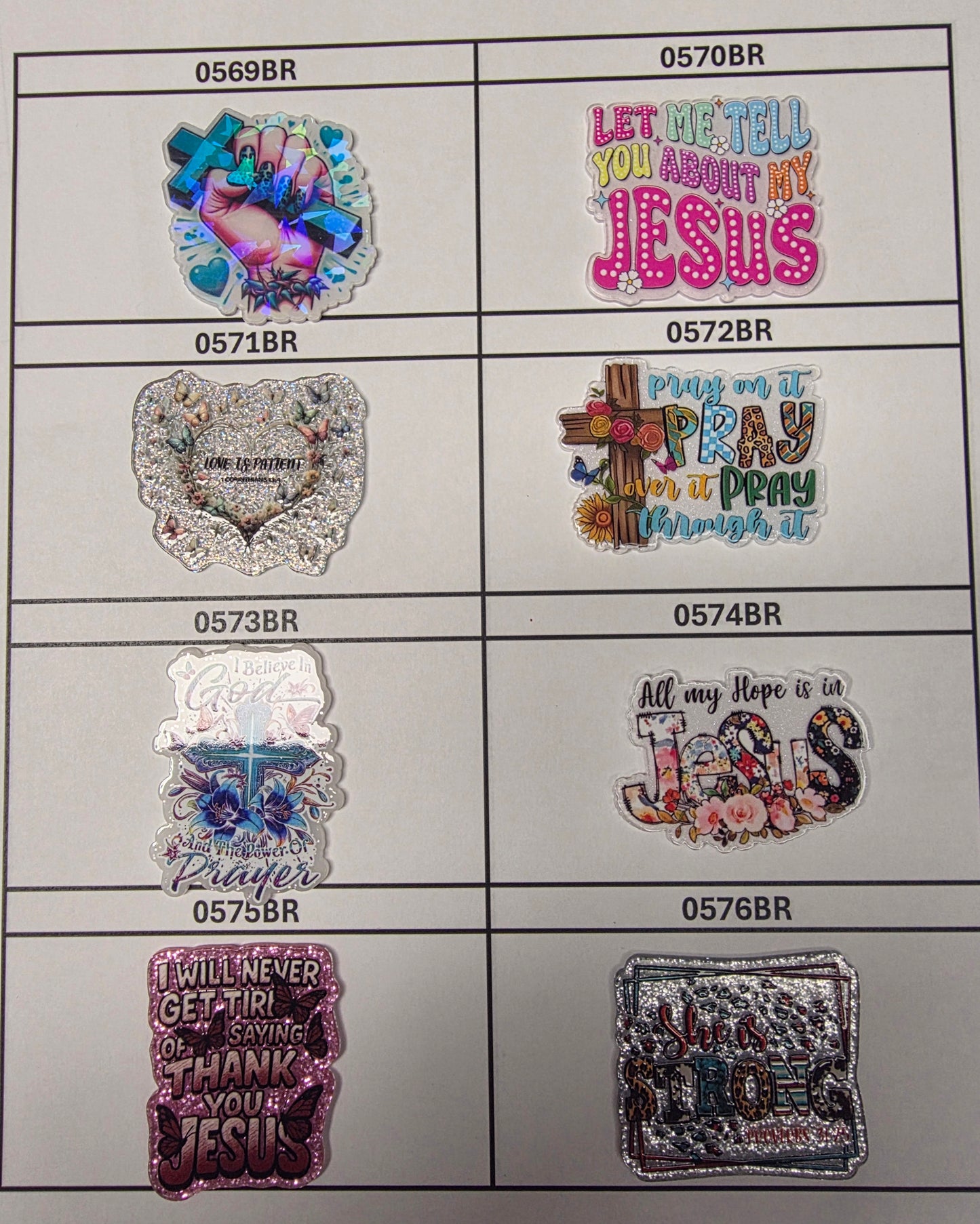 Acrylic Flatback Catalog