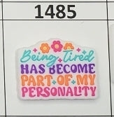 1485- Being Tired Focal Bead