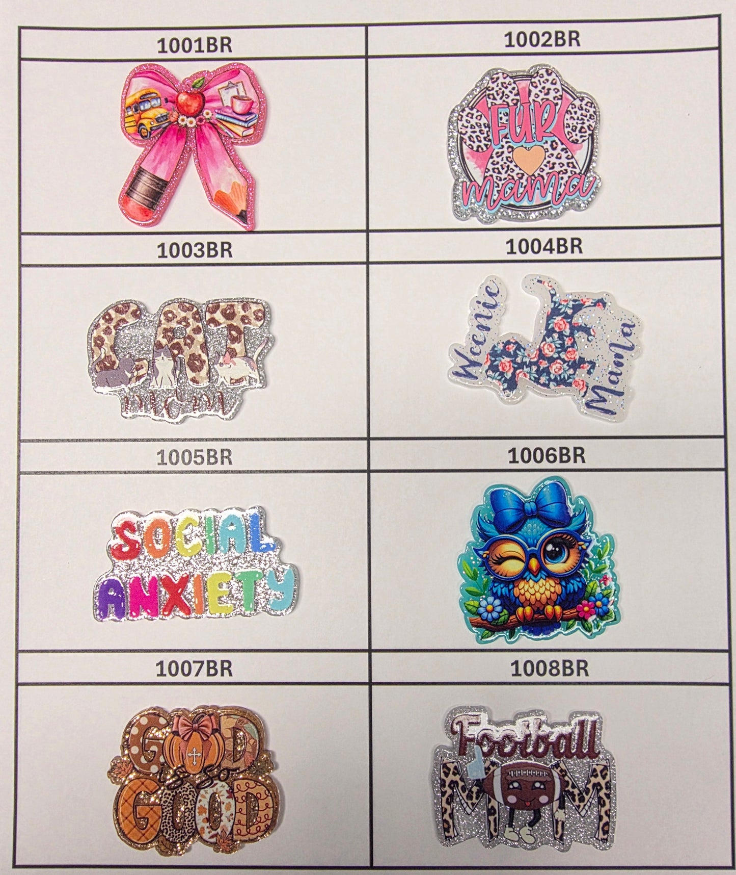 Acrylic Flatback Catalog