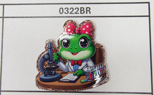 0322BR Microscope Frog