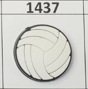 1437- Volleyball Focal Bead