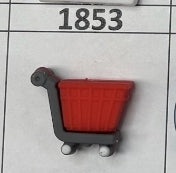 1853- Shopping Cart Focal Bead