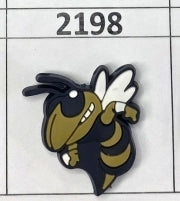 2198- Navy &Yellow Jacket Focal Bead