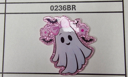 0236BR Pink Bow Ghost