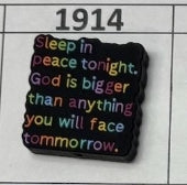 1914- God is Bigger Focal Bead