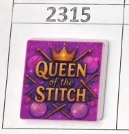 2315- Queen of the Stitch Focal Bead